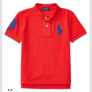 Polo Ralph Lauren Big Pony Polo Shirt Boys 2T Red Preppy Classic Retro Golf